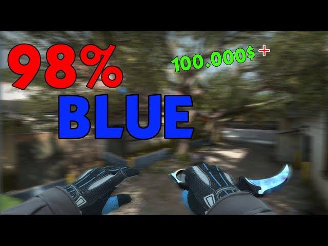 CEL MAI SCUMP KARAMBIT 98% BLUE! (100.000$ +)