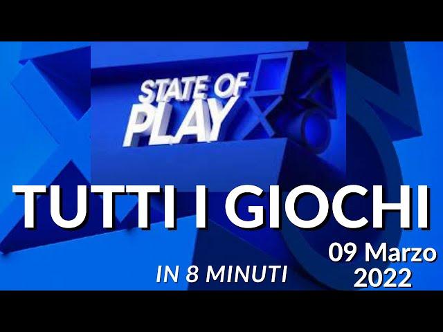 (2022) STATE OF PLAY RIASSUNTO: TUTTI I GIOCHI IN 8 MINUTI scarsi