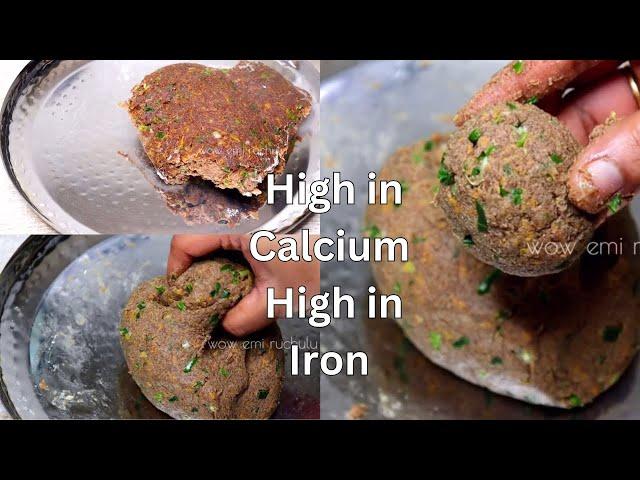 Calcium and Iron Rich Quick Morning Breakfast without soda,soaking | Get sharp mind & good health