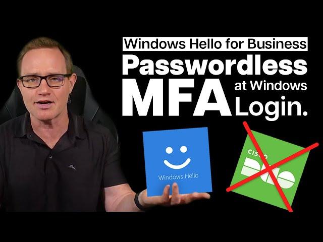 M365 Passwordless MFA at Windows Login with Windows Hello for Business #whfb #cybersecurity