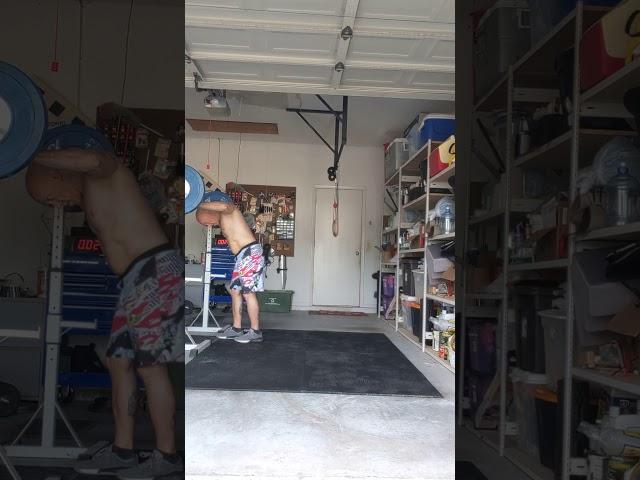 Back squat warm-up set 1