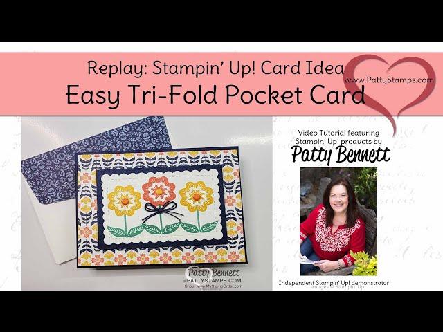 Easy Tri-Fold Card with Pocket weekly crafting video