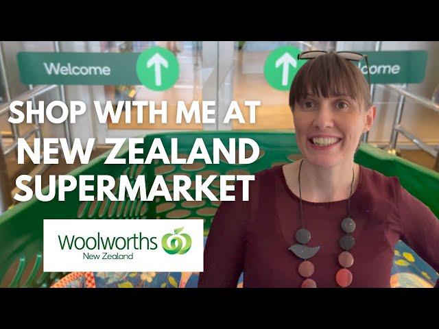 SUPERMARKET SHOPPING IN NEW ZEALAND   SHOP WITH ME IN WOOLWORTHS NZ  AVERAGE WEEKLY SHOP IN NZ