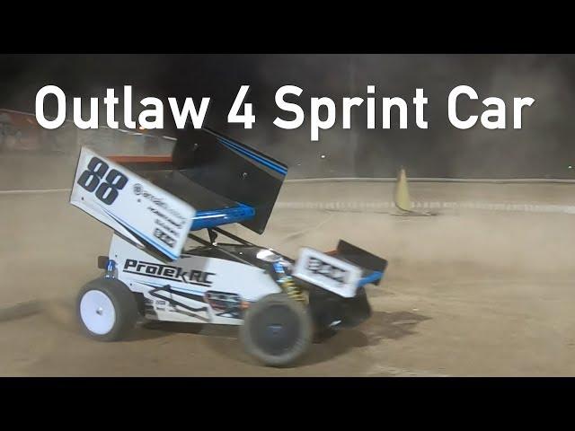 Custom Works Outlaw 4 RC Sprint Car - AMain Employee Ride