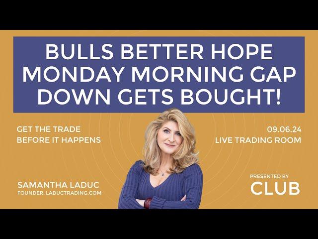 Bulls Better Hope Monday Morning Gap Down Gets Bought!