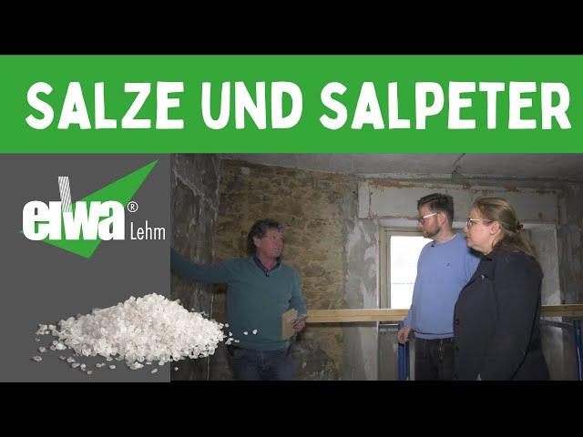 Salze und Salpeter, die Salze im Mauerwerk und was ist zu tun mit den Ausblühungen.