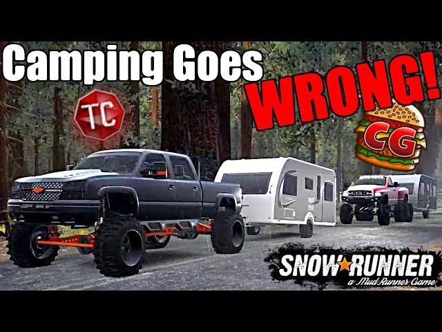 SnowRunner: We went CAMPING and everything WENT WRONG! TC & Camodo