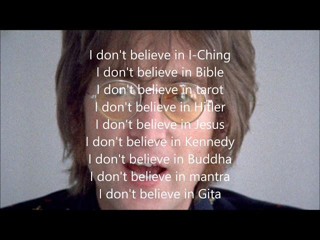 God with lyrics(John Lennon)