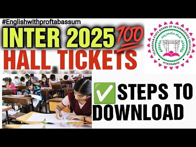 TGBIE INTER HALL TICKETS HOW TO DOWNLOAD? #inter1styear #inter2ndyear