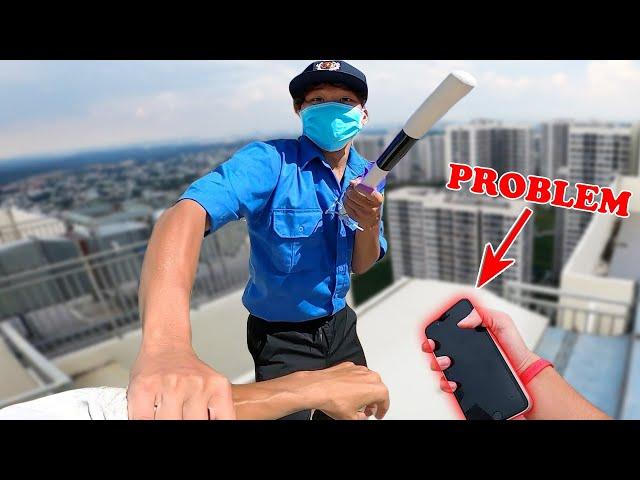 ESCAPING FROM FAKE SECURITY ( Epic Parkour POV Chase In VietNam )