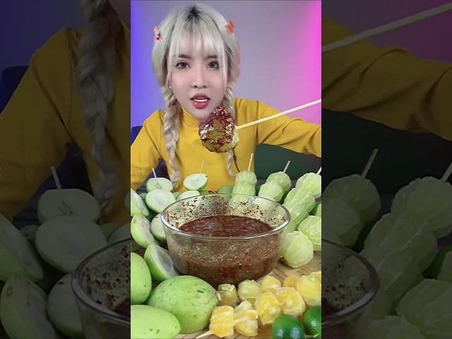 SPICY SOUR FRUITS MUKBANG | ASMR