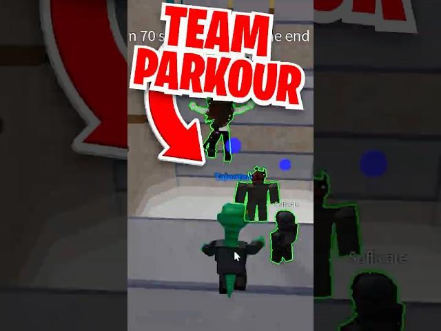 TEAM *PARKOUR* in Roblox Epic Minigames! #shorts @DapperFellas