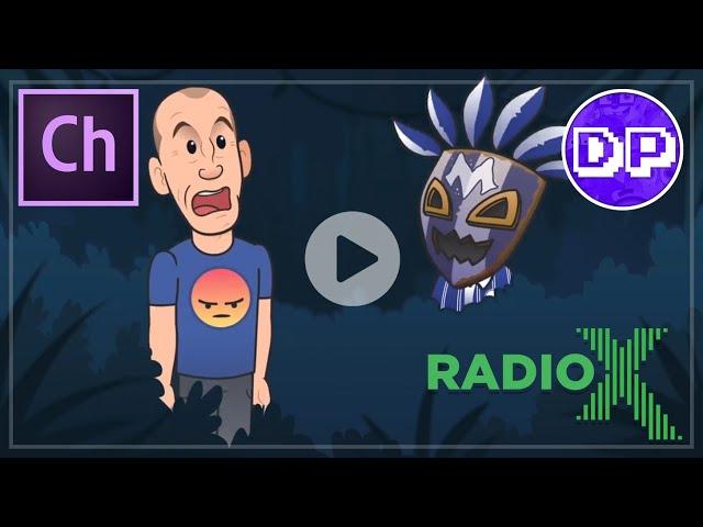 Cartoon animation made with Adobe Character Animator