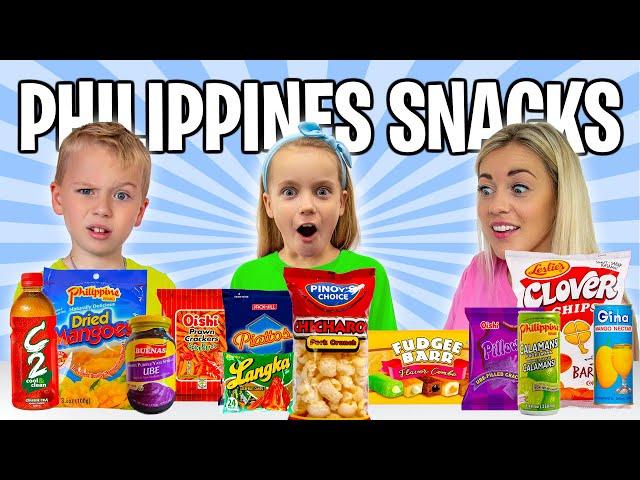 Gaby and Alex Eating Filipino Snacks - Challenge