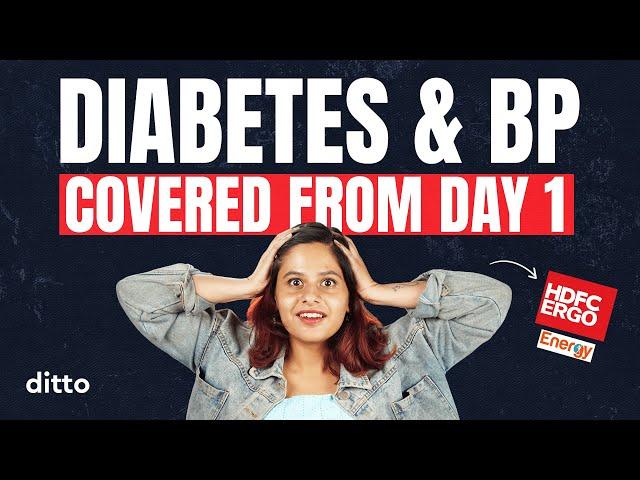 HDFC Ergo Energy Plan *DETAILED* Review | Day 1 Diabetes & BP Cover | Should u buy?