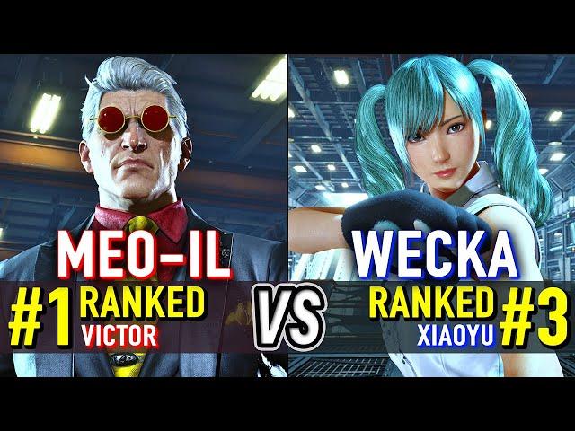 T8  MEO-IL (#1 Ranked Victor) vs WECKA (#3 Ranked Xiaoyu)  Tekken 8 High Level Gameplay