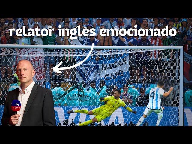 RELATOR INGLÉS  se emociona ARGENTINA campeón del mundo (último penal)