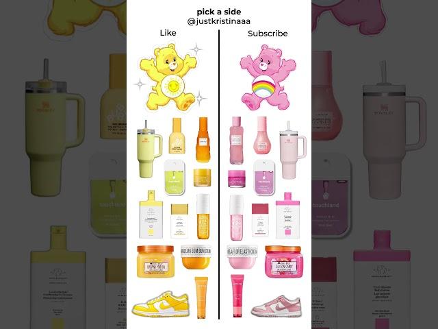 pick a side !! 🫶 #preppy #pick #choose #carebears