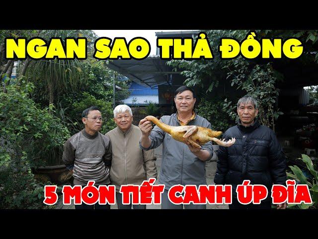 NGAN SAO THẢ ĐỒNG 5 MÓN   ĐÁNH TIẾT CANH ÚP ĐĨA • Tuổi Già Đơn Giản Mà Vui