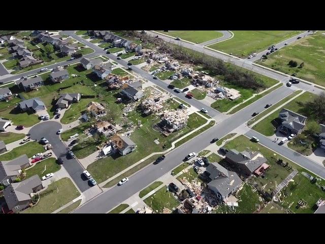 Andover, KS Tornado Damage Drone Footage 4.29.2022