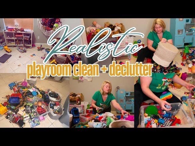 DECLUTTERING THE PLAYROOM BEFORE CHRISTMAS | EXTREME REALISTIC DECLUTTER WITH ME #declutter