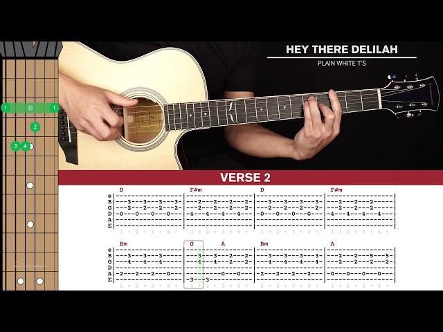 Hey There Delilah Guitar Cover Plain White T's |Tabs + Chords|