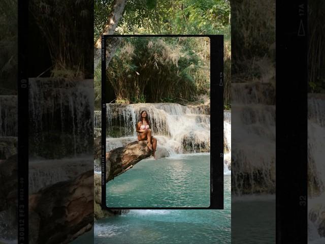 The BEST #waterfall in #Laos ! #laostrip #southeastasia #asiatravel