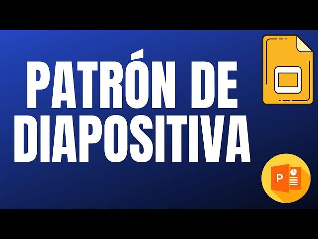 Patrón de diapositivas y numeración - Google Slides & Power Point