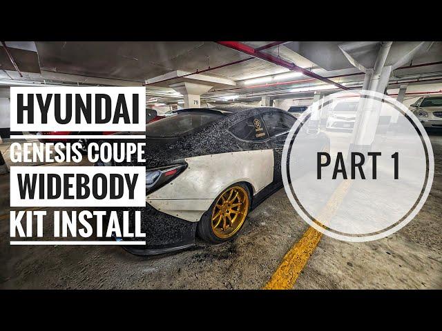 HYUNDAI GENESIS COUPE WIDEBODY KIT INSTALL [MONSTER SERVICE] PART 1