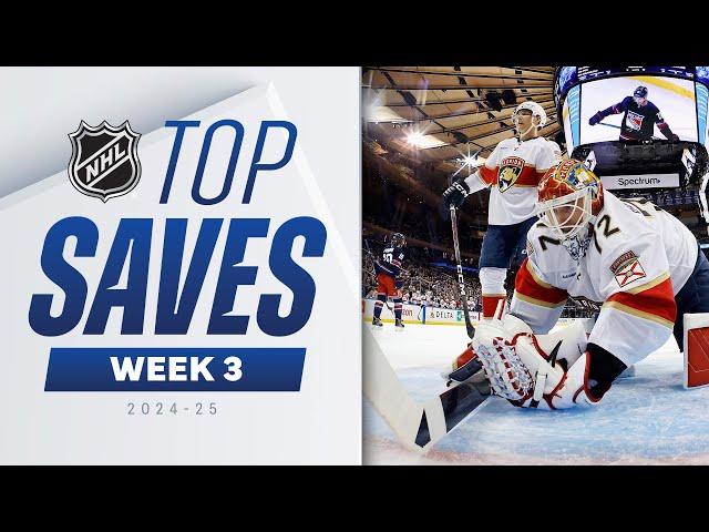 NHL Top Saves of Week 3 | 2024-25 Highlights