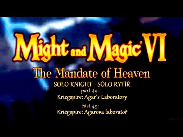 Might and Magic VI: 49 - Kriegspire: Agar's Laboratory[Solo Knight]