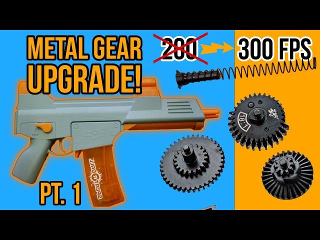 How To UPGRADE SPLATRBALL GEL BLASTER TO METAL GEARS & Stronger Spring PART 1 | Splat-R-Ball SRB400