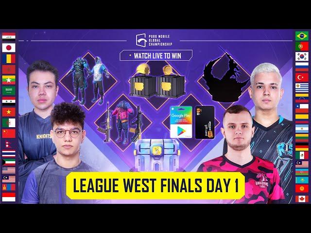 [EN] PMGC 2021 League West | Finals Day 1 | PUBG MOBILE Global Championship