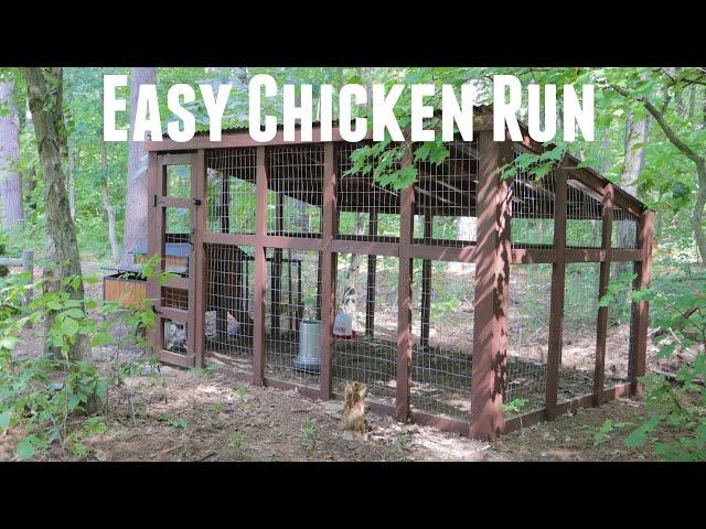 How to Build a Chicken Run Easy | DIY Predatory Proof | Building a Chicken Run