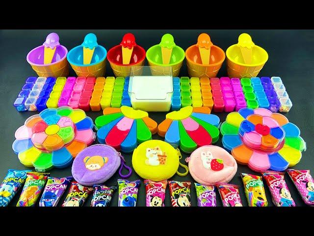 16 Minutes Satisfying Slime Mixing Random ASMR  Carot Rainbow Slime Mixing Random 로또 딸기곰