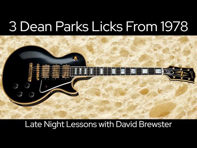 3 Dean Parks Licks From 1978