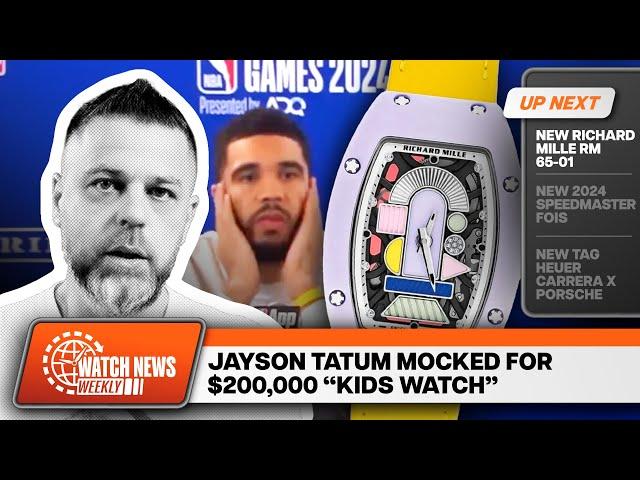 Jayson Tatum Mocked for $200,000 “Kids Watch”  |  Watch News Weekly