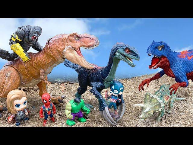JURASSIC WORLD REBIRTH MEGA T.rex, What if THERIZINOSAURUS & SCORPIUS REX Returns? Superhero vs KONG