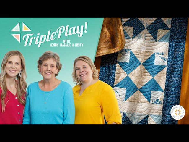 Triple Play: 3 NEW Half-Square Triangle Table Runners - Free Quilting Tutorial Video