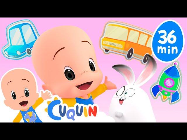 Surprise Eggs with Cuquin: learn vehicles and more educational videos | Songs for Kids