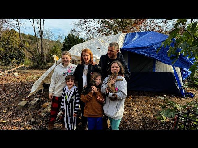 Family of 6 Living in a Tent Since Helene:  A Journey to Recover: GoFundMe link in the description