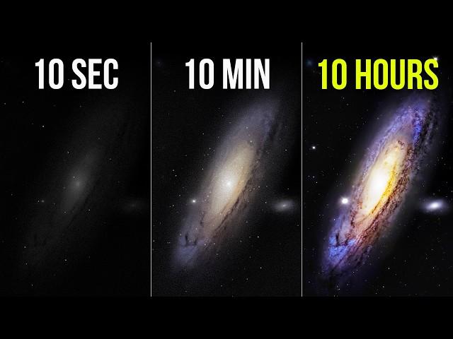 Photographing a Galaxy for 10 Seconds vs 10 Hours