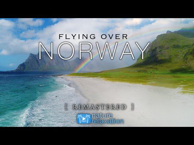 FLYING OVER NORWAY (Remastered!) 4K Ambient Nature Relaxation™ Drone Film + Music for Stress Relief