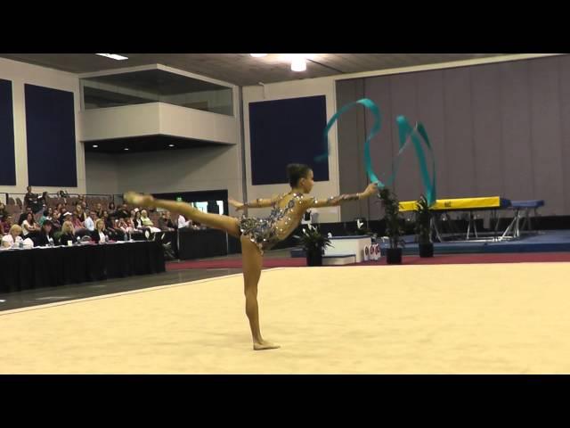 Julia Garbuz - Ribbon - 2012 Rhythmic Nationals - Jr Day 2