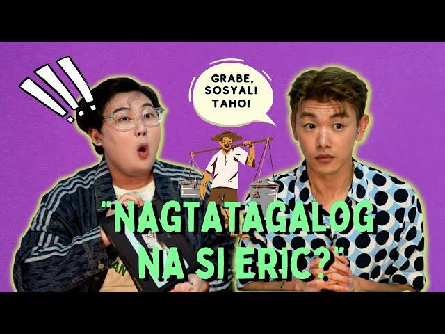 @ericnam tries PINOY MERIENDA! (Turon, Taho, Bibingka and MORE!) | JinHo Bae