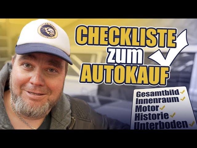 Checkliste zum Autokauf - Tipps zum Kauf von Oldtimern