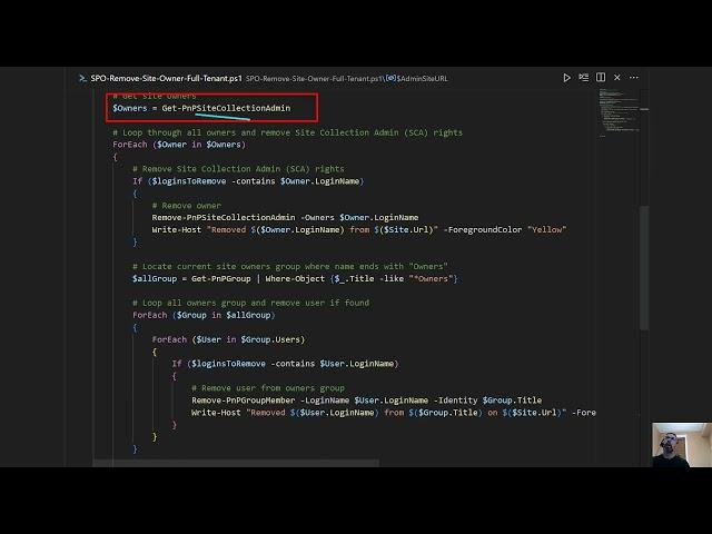 SPO Remove Site Owner Full Tenant (PowerShell PNP)