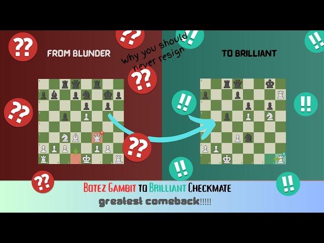 Never Resign – My Most Unexpected Chess Victory | I Lost My Queen… And Still Won With a Sacrifice! |