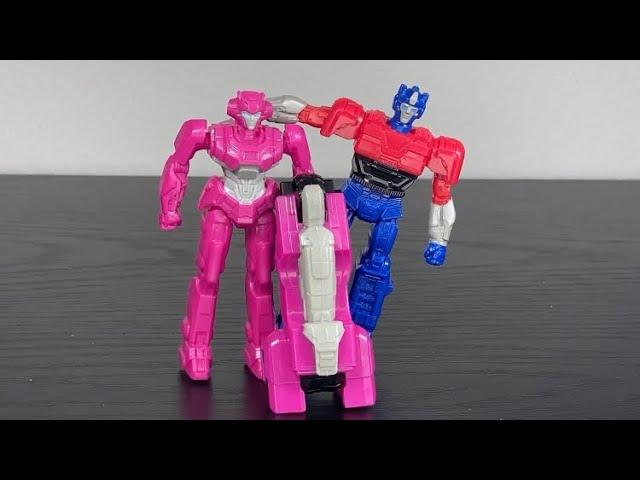 Burger King Kids Meal Transformers One Elita-1 Robot & Vehicle Mode Toys and Orion Pax Figure Review