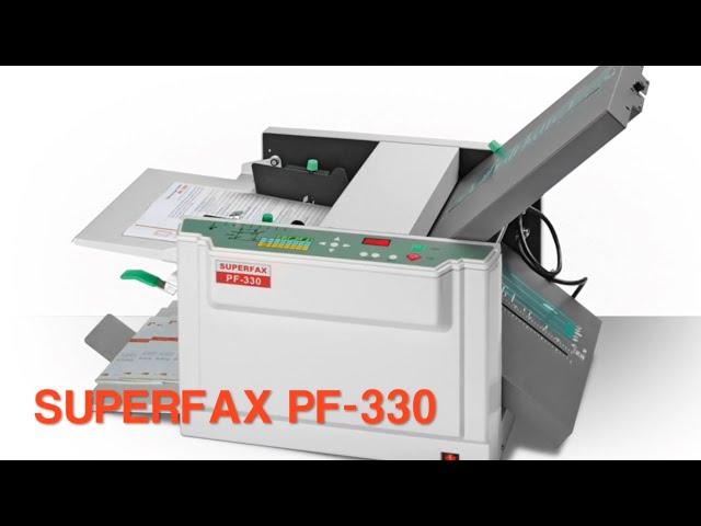 SUPERFAX PF-330 Falzmaschine / Paper folding machine PF-330